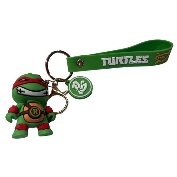 NEW Teenage Mutant Ninja Turtles Raphael PVC Keychain/Bag Clip - Picture 2 of 4
